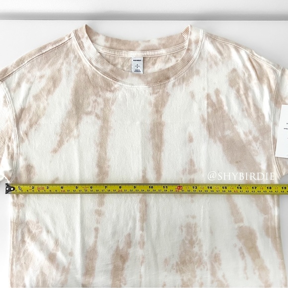 NWT Old Navy Tie Dye T-Shirt Dress 100% Cotton in Beige - Picture 8 of 13